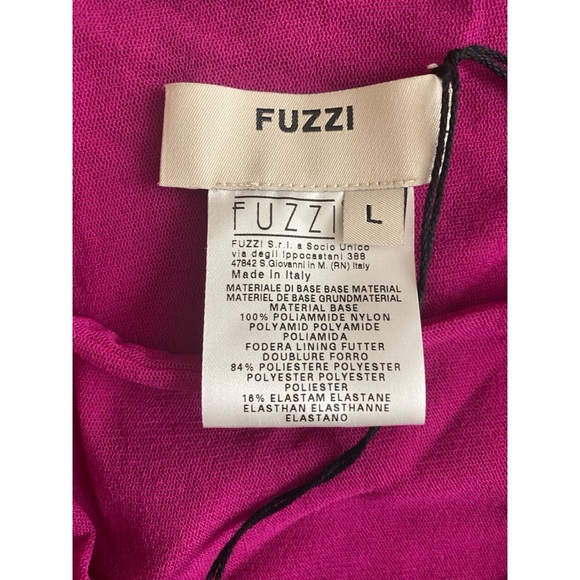 FUZZI Con Tulle Tight Mesh Dress Size Large Made in Italy - Picture 4 of 4